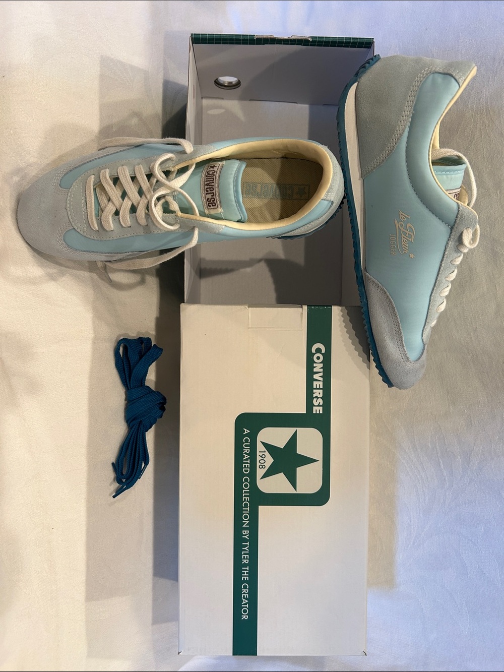 Tyler the Creator Converse Le Fleur Joggers, Quiet Tide/Starlight Blue